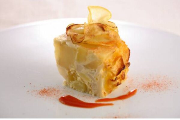 Puding de coliflor y manzana