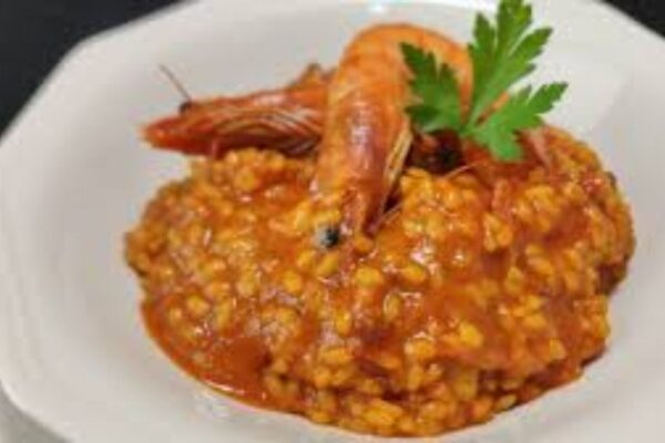 Arroz cremoso de gamba roja